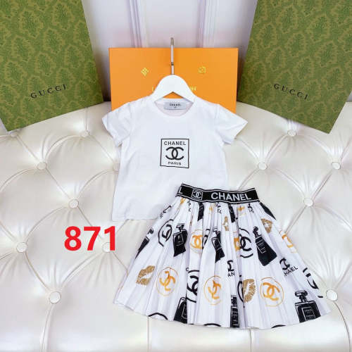 T-shirt + Skirts suit Kids set clothes, no box,CL25-871-872