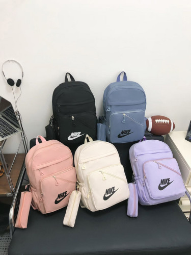 Nylon backpack school bag ,  no box , B20-1-5