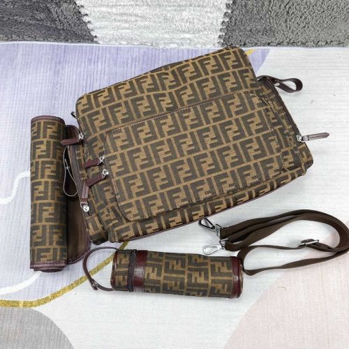Canvas and split leather baby diaper bag + nursing bottle bag+ cushion, AAA, no box,diaper bag size  40x26x14cm,B98-64