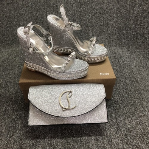 Top quality, real lether, women high heel sandals shoes + cross shoulder bag set,  shoes size 35-43,heel 14cm, bag size 22x12x5.5cm, with box, B300-9