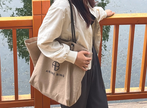 Canvas linen TOTE bag ,budget , size 57x39cm or 48x34cm ,no box,  B20-254-255