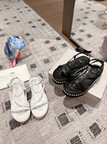 Flat leather sandals slippers , size 35-41 ,with box, SS110-209-210