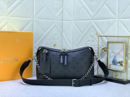M24132 Canvas leather  bag ,5A,size 32x29x13cm, no box, B110-228