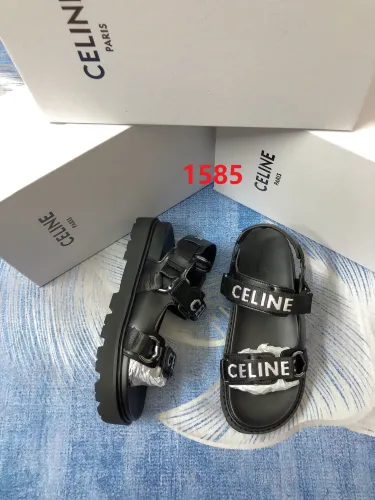 Flat leather sandals slippers , size 35-40 ,with box, SS60-1585