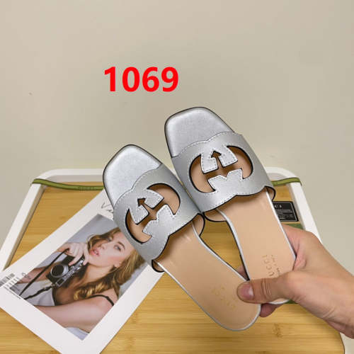 Flat leather sandals slippers , size 35-41 ,SS50-1069-1073
