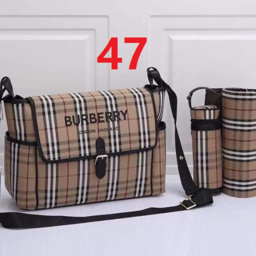 Canvas and split leather baby diaper bag + nursing bottle bag+ cushion, AAA, no box,diaper bag size  45x30x13cm,B98-47