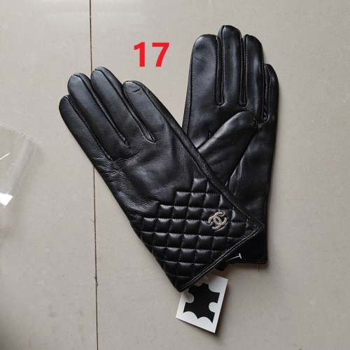 Women's fur leather gloves, GLS30-17