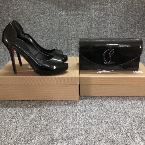 Top quality, real lether, women high heel sandals shoes + cross shoulder bag set,  shoes size 35-43,heel 12cm, bag size 22x12x5.5cm, with box, B300-8