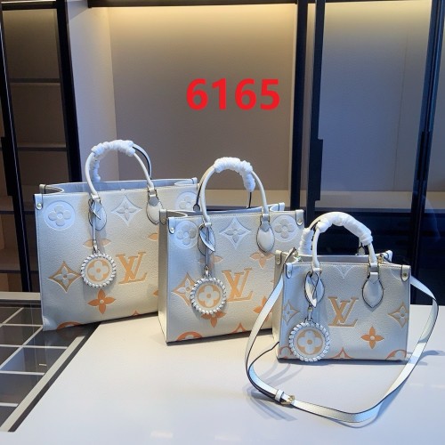 Split leather bag ,3A , size 25x20x10cm/34x30x16cm/41x32x18cm ,no box,  B68-6165