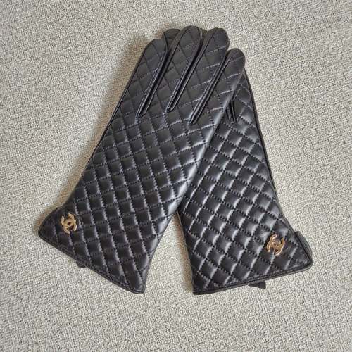 Women's fur leather gloves, GLS30-22