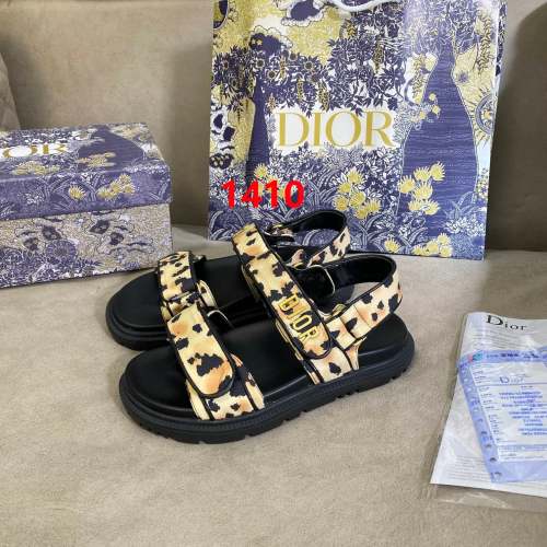 Flat leather sandals slippers shoes , SS70-1410-1413