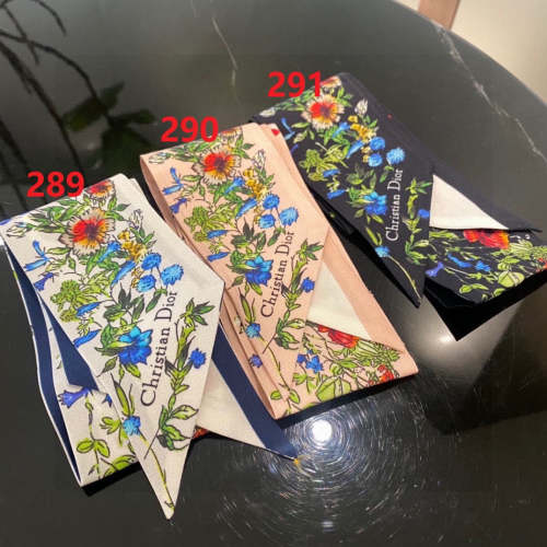 Silk scarf, hair tie , NO BOX, size 6-105cm,  SF15-289-291