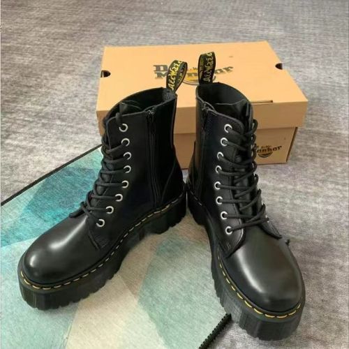 Women's platform boots, split leather, size 35-45, standard size，with box,SS80-578