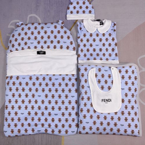 Newborn Baby crawl suit five-piece suit Cloak quilt  set clothes , CL110-136-138