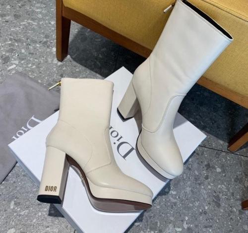 women leather heel boots shoes, size 35-40, with box,SS138-22-24