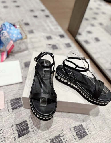 Flat leather sandals slippers , size 35-41 ,with box, SS110-209-210