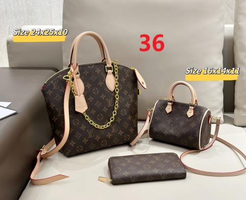 Split leather bag a set,3A ,no box,  B75-36