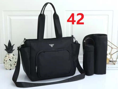 Nylon  baby diaper bag + nursing bottle bag+ cushion, AAA, no box,diaper bag size  40x30x15cm,B98-42
