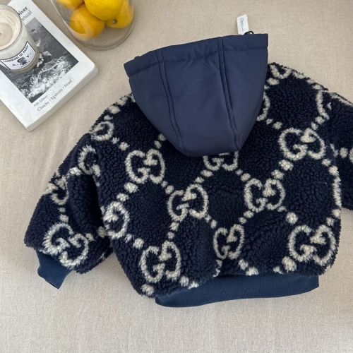 Hooded Cotton-padded clothes jacket for kids , size:90-140, CL30-3