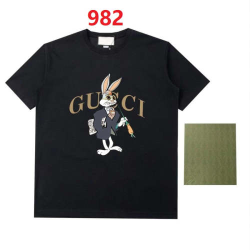 Fashion cotton T shirt for men and women, CL25-982-983