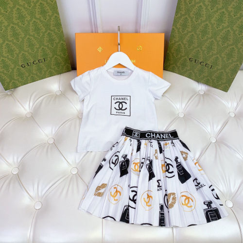 T-shirt + Skirts suit Kids set clothes, no box,CL25-871-872