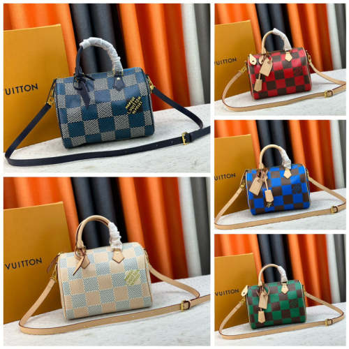 M40584  Speedy canvas leather  bag ,5A,size 25x15x15cm, no box, B88-1724-1728