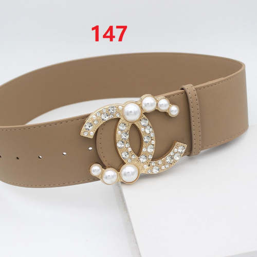 Ladies' belt width 6.8cm, length 105cm, no box, BLT19.9-147-152