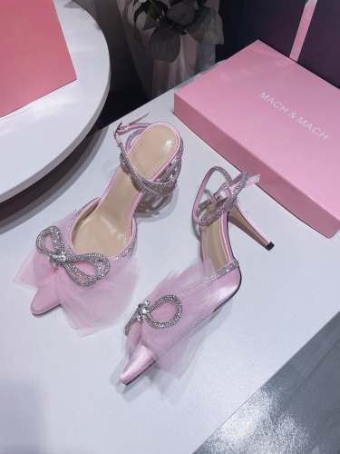 Women Lace bow heeled sandals shoes, heel 10cm, size 34-42, SS70-1693