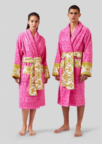 Cottton long bathrobe for men and women,  CL110-92