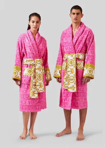 Cottton long bathrobe for men and women,  CL110-92