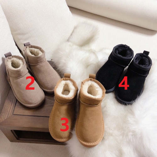 Adult  kids family flat snow boots shoes, wih box, size 25-44, SS40-2-4