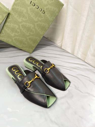 Heel leather sandals slippers,heel 4.5cm, size 35-40 ,with box, SS60-1449
