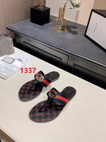 Flat leather sandals slippers , size 35-43 , with box, SS60-1337-1338