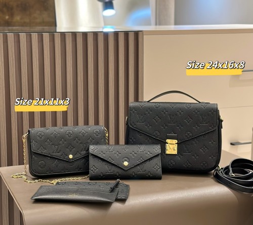 Split leather bag a set,3A ,no box,  B75-32