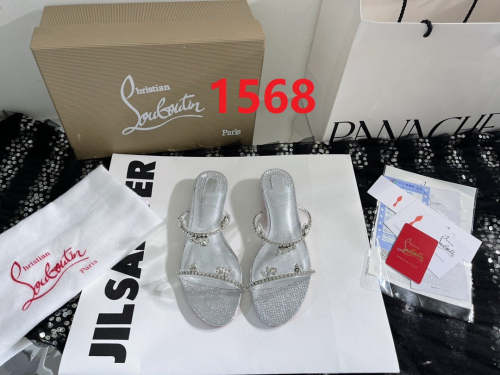 Flat leather sandals slippers , size 34-43 ,with box, SS60-1568