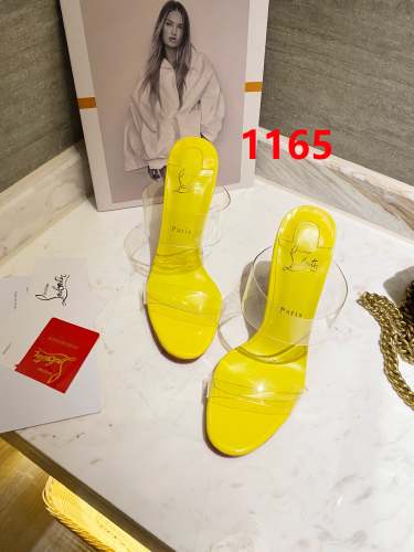 Women transparent heel sandal shoes, heel 10cm, size 35-41, SS50-1165