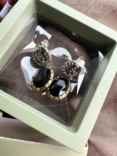 Earrings jewelry ,  with box, J25-47-49