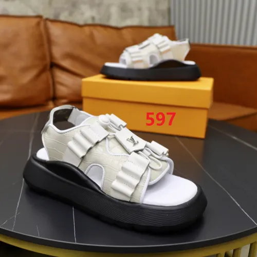 Women men leather flat sandals shoes,size 35-45, SS110-597