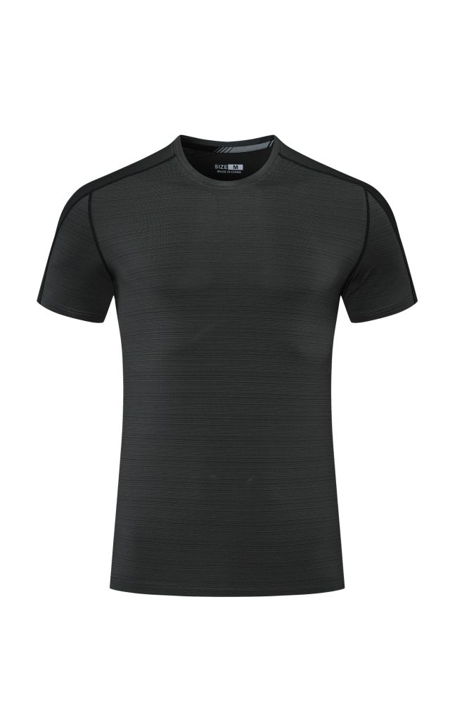 Men's Quick-dry Sports Fitness T-shirt Black #205
