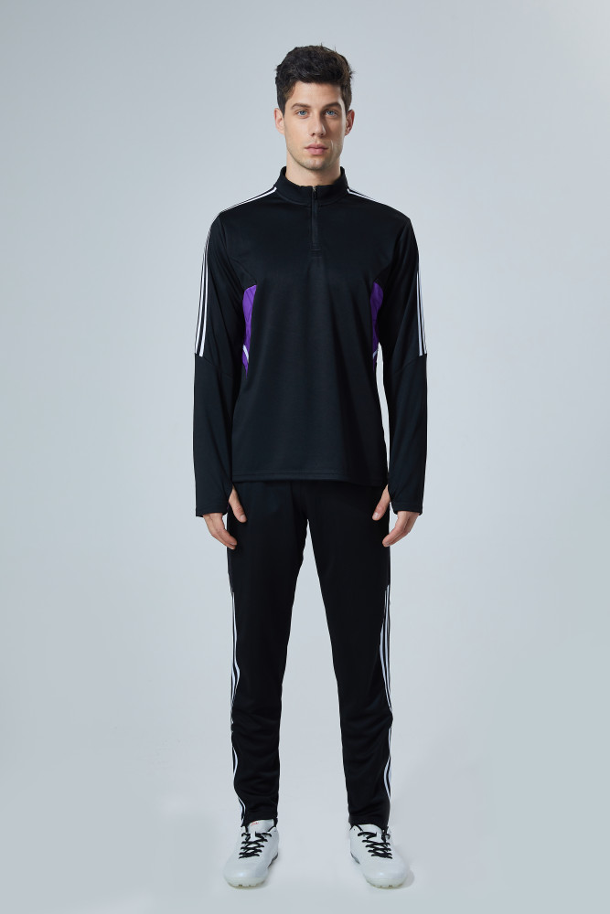 Adult Half-Zip Training Top and Pants Set #B201