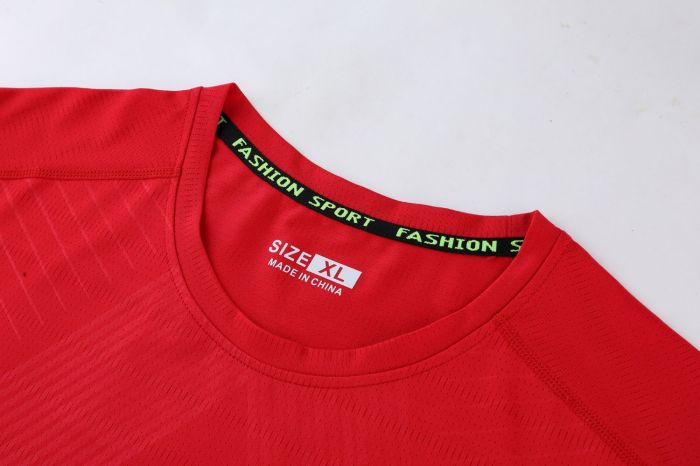 Men's Quick-dry Sports Fitness T-shirt Red #203