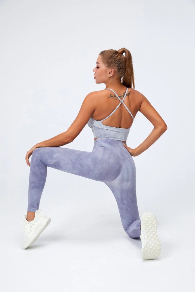 Womens Yoga Fitness Running Top and Pants Set L3032+L3033