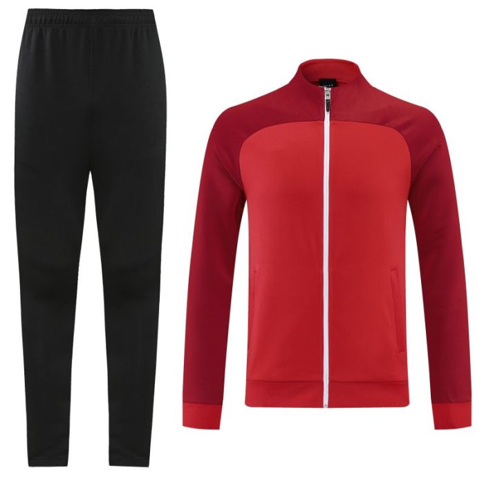 Adult Track Jacket and Pants Set Jujube red #NJ01
