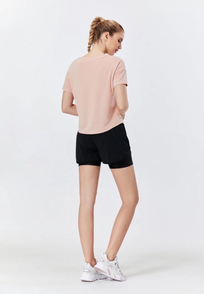 Women's Quick-dry Sports Fitness Top and Shorts Kit