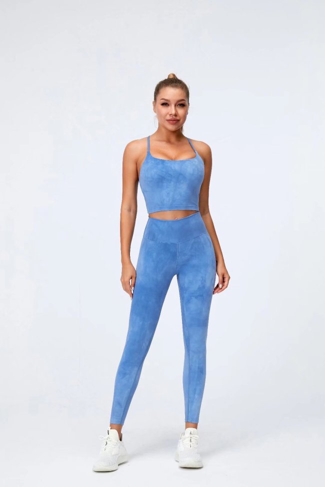 Womens Yoga Fitness Running Top and Pants Set L3035+L3033
