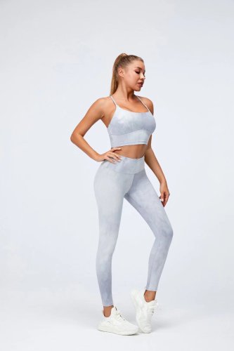 Womens Yoga Fitness Running Top and Pants Set L3032+L3031