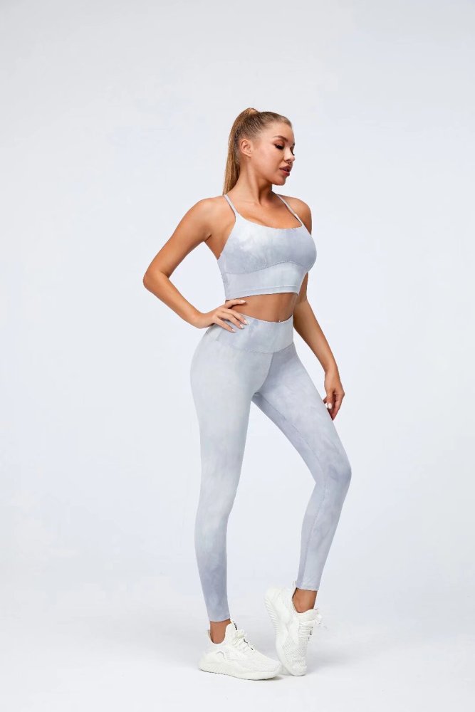 Womens Yoga Fitness Running Top and Pants Set L3032+L3031