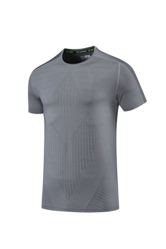 Men's Quick-dry Sports Fitness T-shirt Gray #203