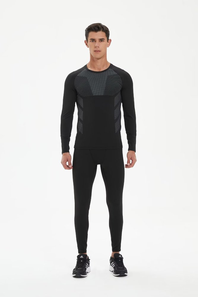 Men's Quick-dry Sports Fitness Top and Pants Set