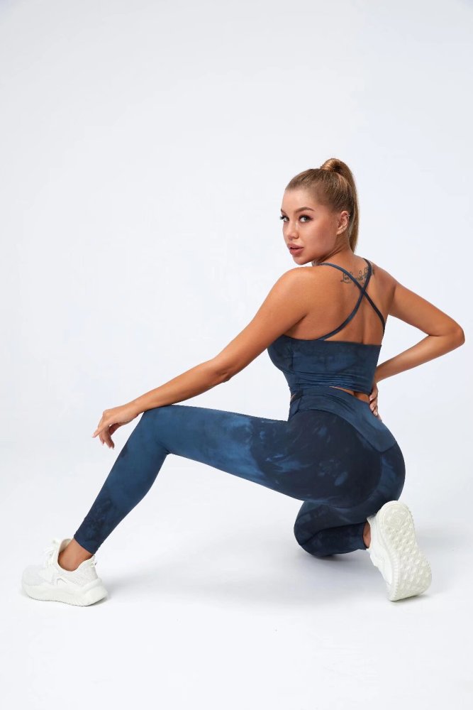 Womens Yoga Fitness Running Top and Pants Set L3035+L3033